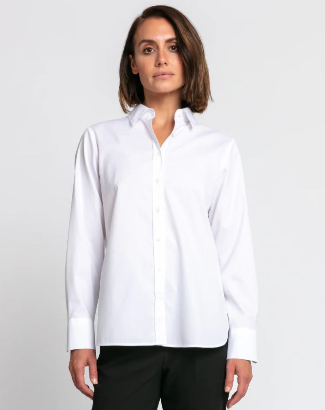 Reese Long Sleeve Luxe Cotton Shirt