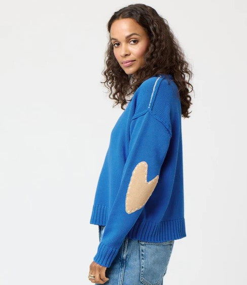 Frenchy Blue Cotton Sweater