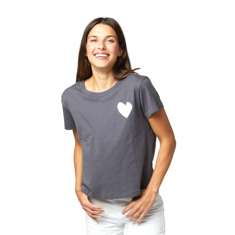 The Suke Tee Contrast Imperfect Heart