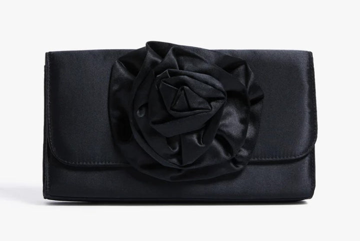 La Fleur Satin Evening Bag