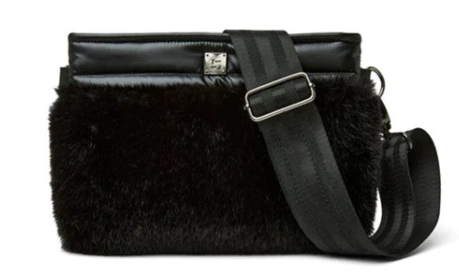 Deluxe Bum Bag 2.0 Black Faux Fur