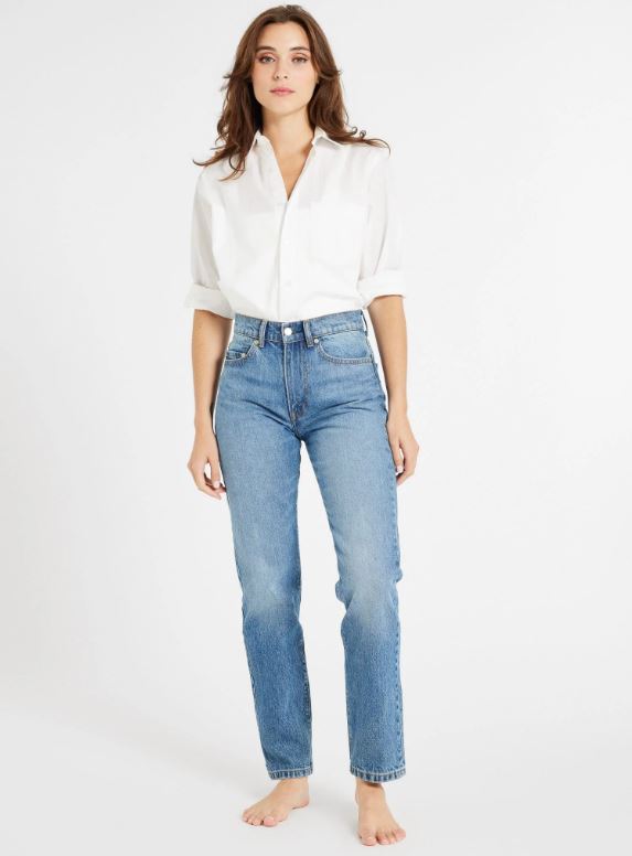 Brooke High Rise Slim Fit Jean in Montecito