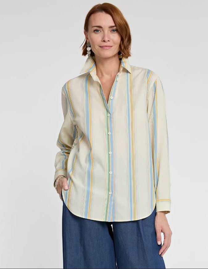 Halsey Long Sleeve Awning Stripe Shirt