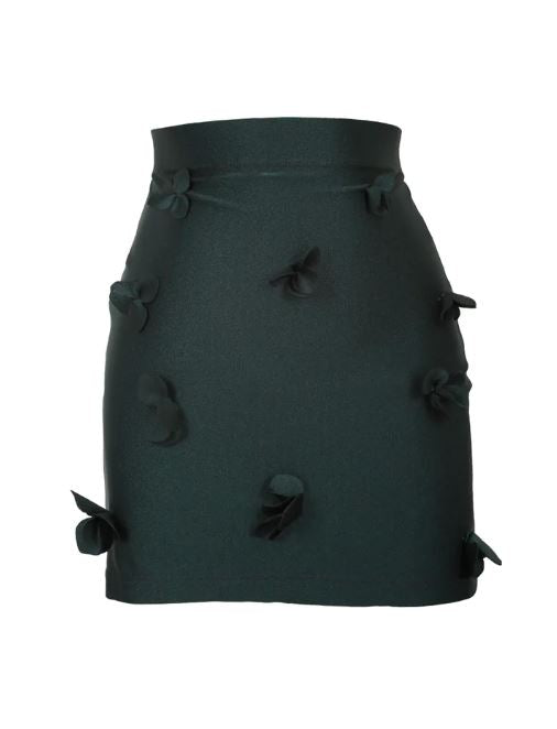 La Petite Fleur Mini Skirt Emerald