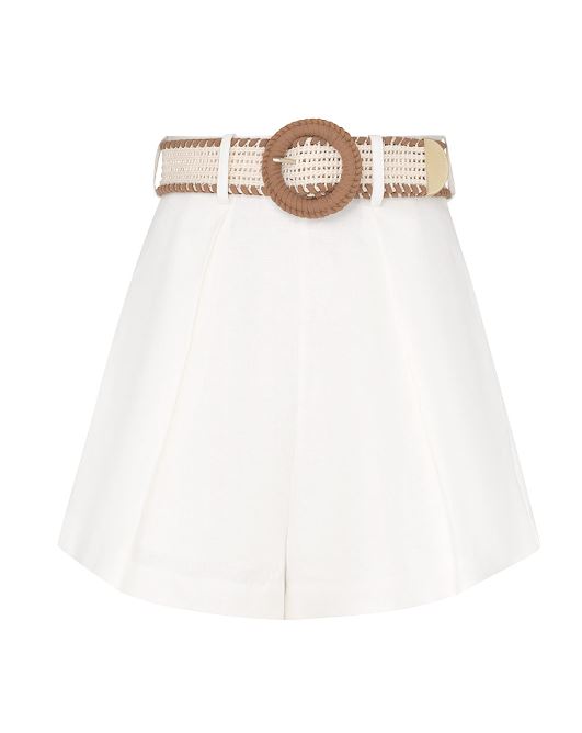 Halliday Tuck Short in Ivory