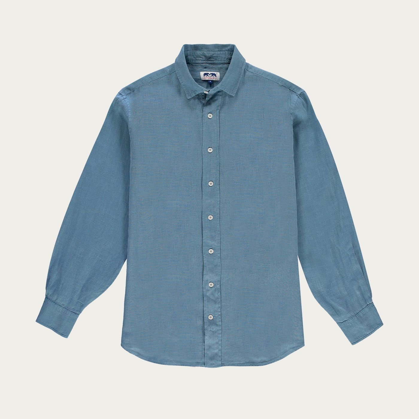 Abaco linen shirt in French Blue – Muse at Perry Lane